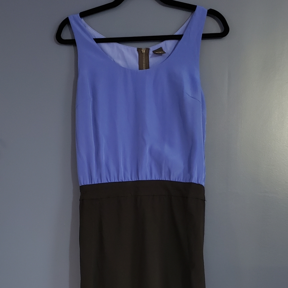 Black and blue medium dress